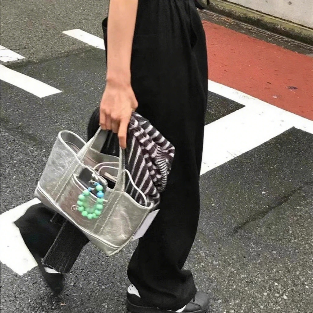 Modern Neutral Style Large Capacity Silver Handbag Dongda Gate Practical Fashionable Womens Tote Bag Trendy 260623