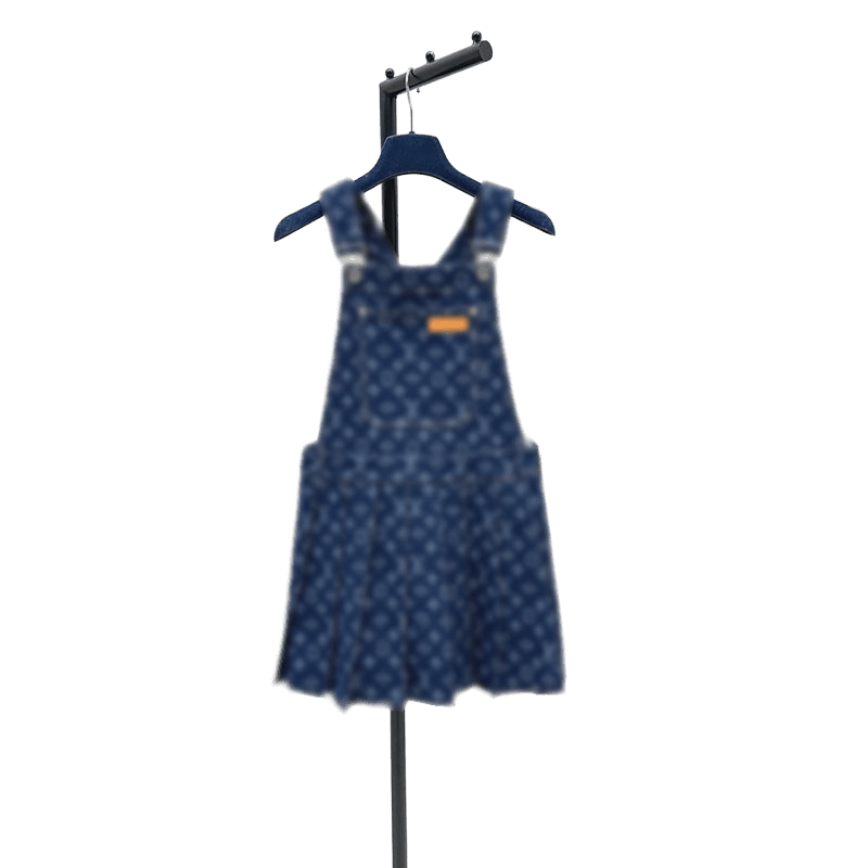 26ss summer new style designer summer high-end fashion trend fashionable retro casual brand letter print slim fit pattern fashionable denim shoulder