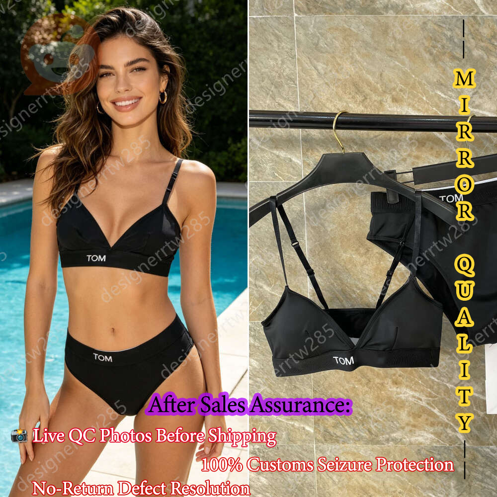 Old Money Luxury Swimwear Elastic Jacquard Logo Band Bikini Elegant Designer Bathing Suit Women High Waist Yacht Vacation Swimsuit Push Up Gym Sp-image-1111779743