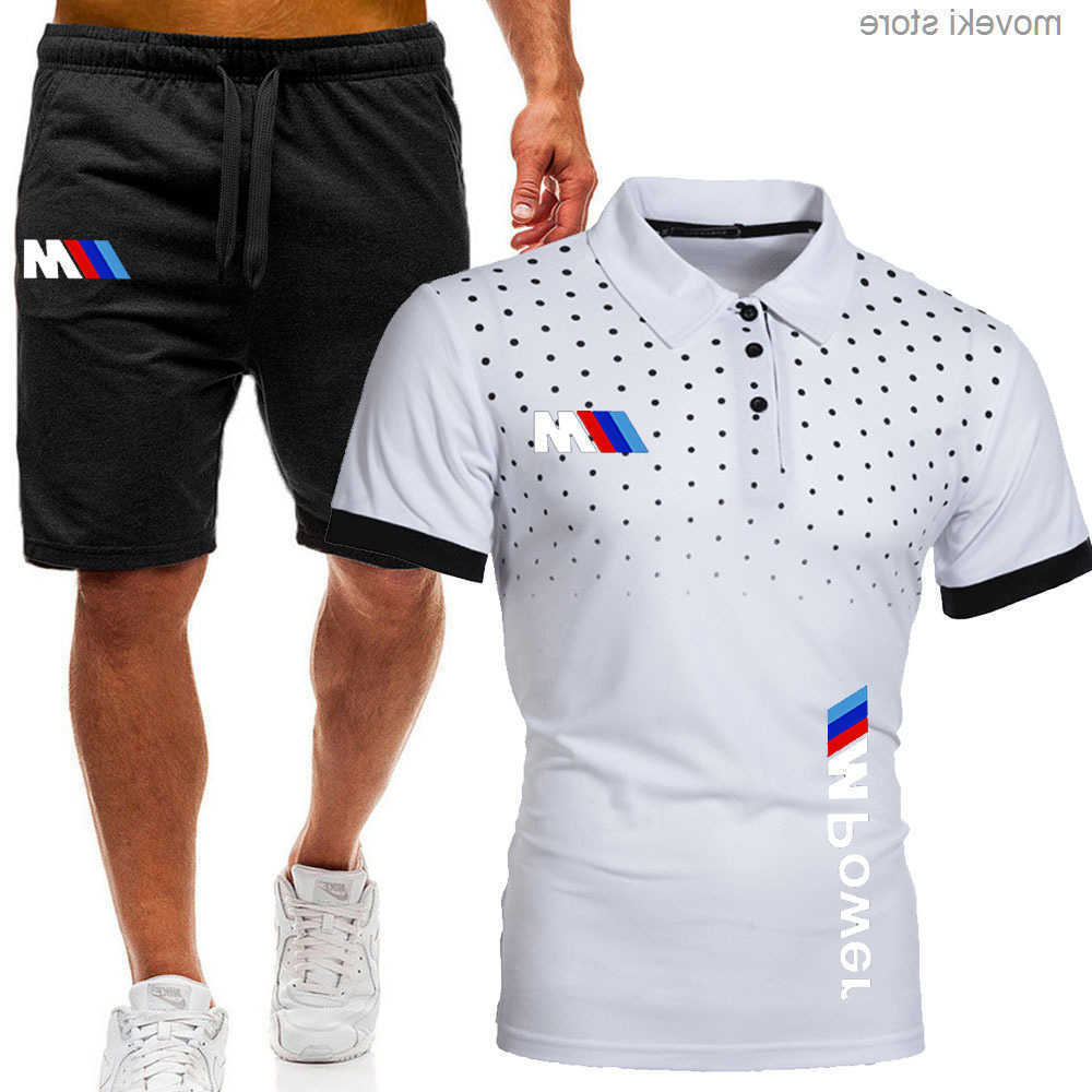 Short Mens Sets Summer Casual Summer Clothing 2 Piece Set Colorblock Track Suits 2020 T ShirtShorts Cotton Tracksuits S260623