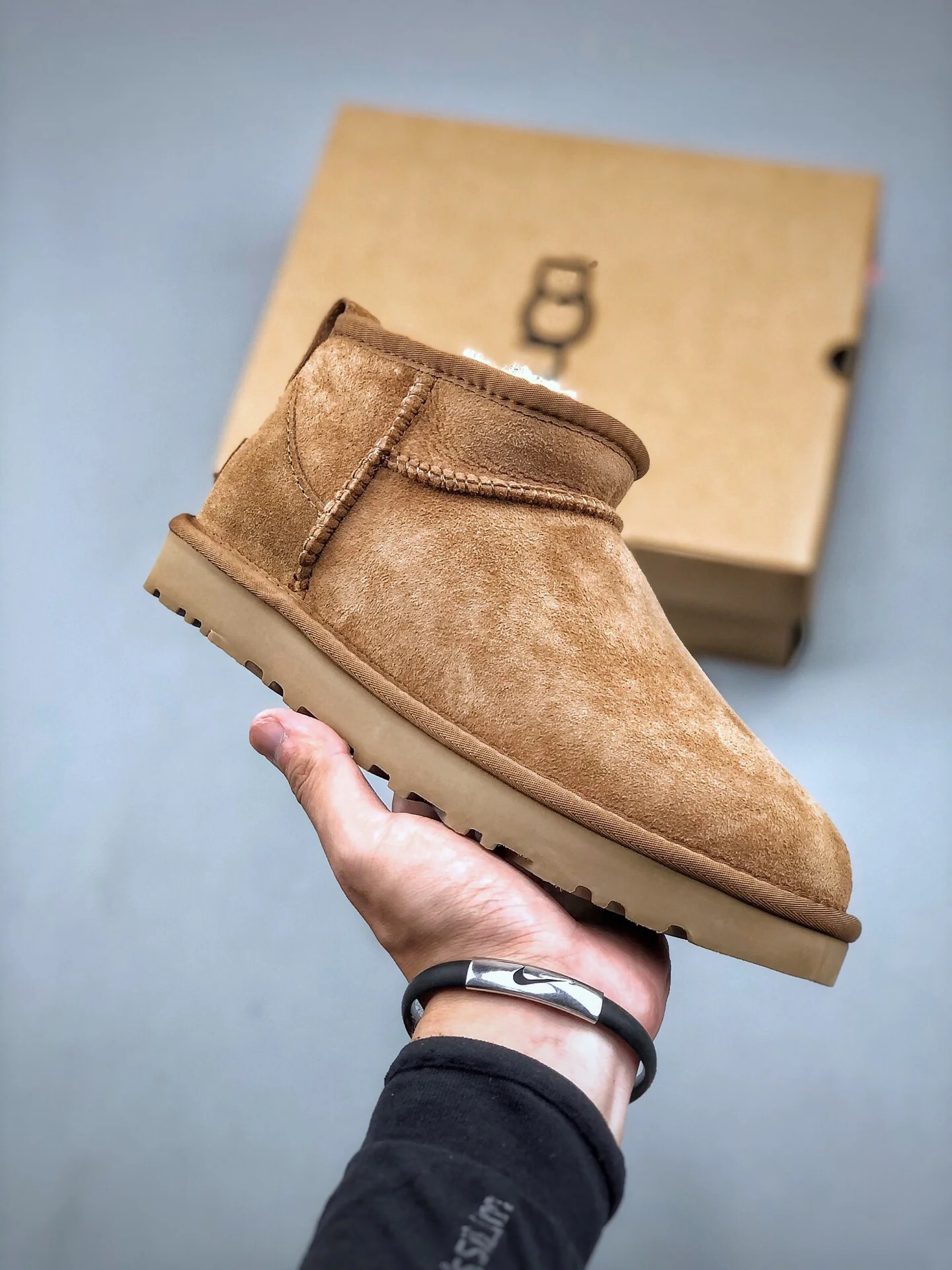 Tasman Slippers Tazz mustard seed Chestnut Sand Fur Slides Sheepskin Classic Ultra Mini Platform Boot Winter Women Men Slip-on Shoes Suede Upperqqww