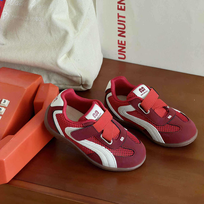 Designer Shoes for Boys Girls 2026 new Ice feeling single mesh children's functional non slip rubber sweet cool and retro style