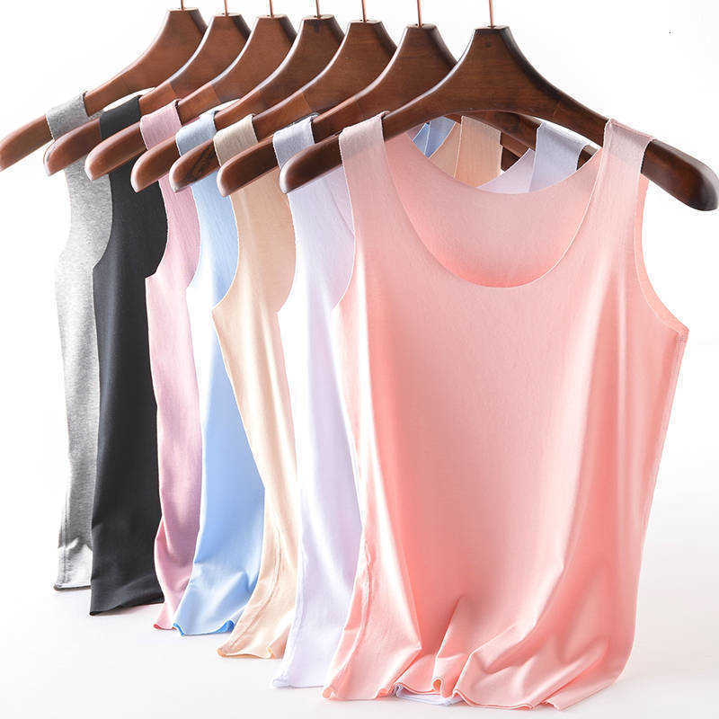 dress No trace vest female thin solid color bottom unlined upper garment slim sleeveless summer student vest female M260623