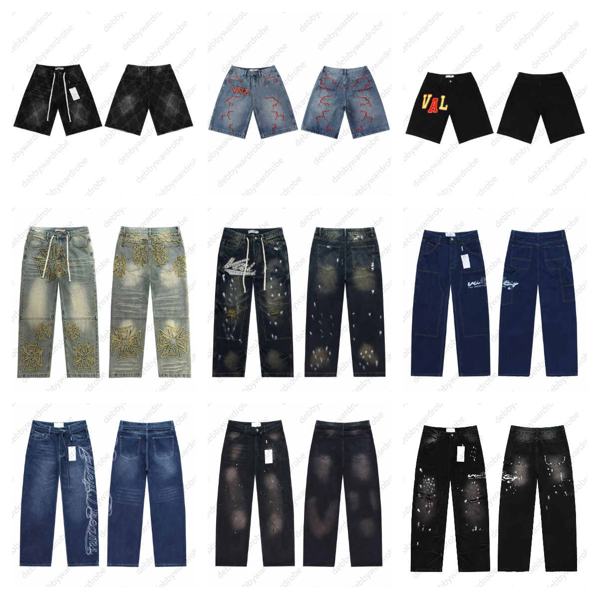 jeans men designer jeans womens mens jeans black pants high quality straight design retro Streetwear Casual Sweatpants designer jeans for woman deni