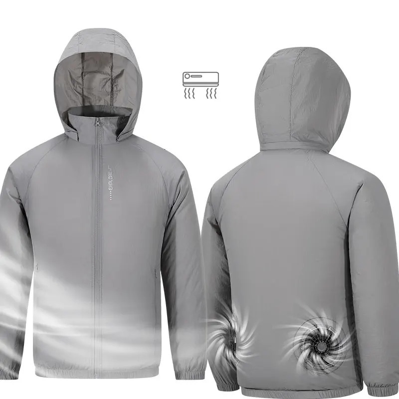Portable Air Conditioner Jacket USB Fan Cooling Coat Outdoor Work Construction Fishing Hunting Lightweight Sun protection 260625