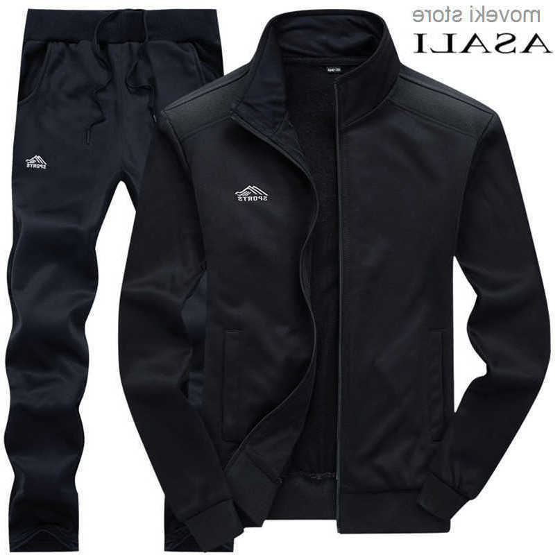 Tracksuits Mens Polyester Sweatshirt Sporting Flce Gyms Spring Jacket Pants Casual Mens Track Suit Sportswear S260623
