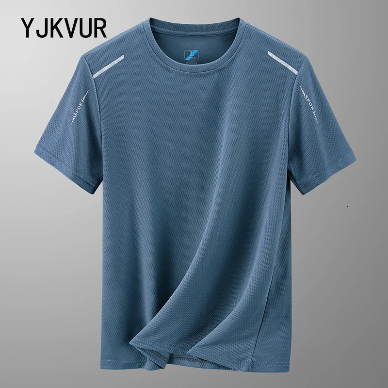 YJKVUR 2026 Summer Mens Quick Dry Moisture Wicking Crew Neck T Shirts Mesh Athletic Running Gym Workout Short Sleeve Tee Tops 260623