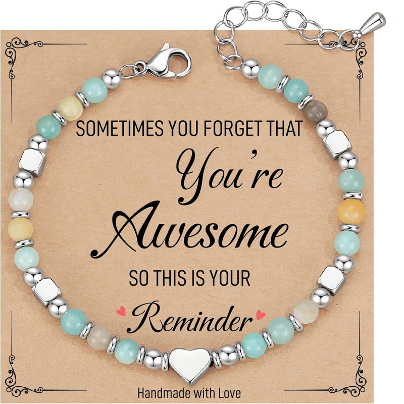 Petit bracelet en perles pour femme, cadeau « Parfois, vous oubliez que vous êtes génial », un cadeau unique pour les femmes, les mères, les fill