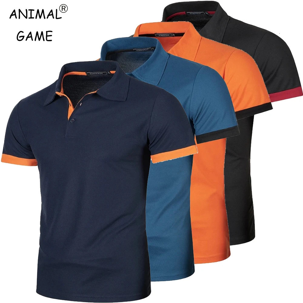 Mens Short Sleeve Polo Shirt Solid Color Streetwear Lightweight Lapel Tshirts for Men Summer Jogging Sport Tops 260623