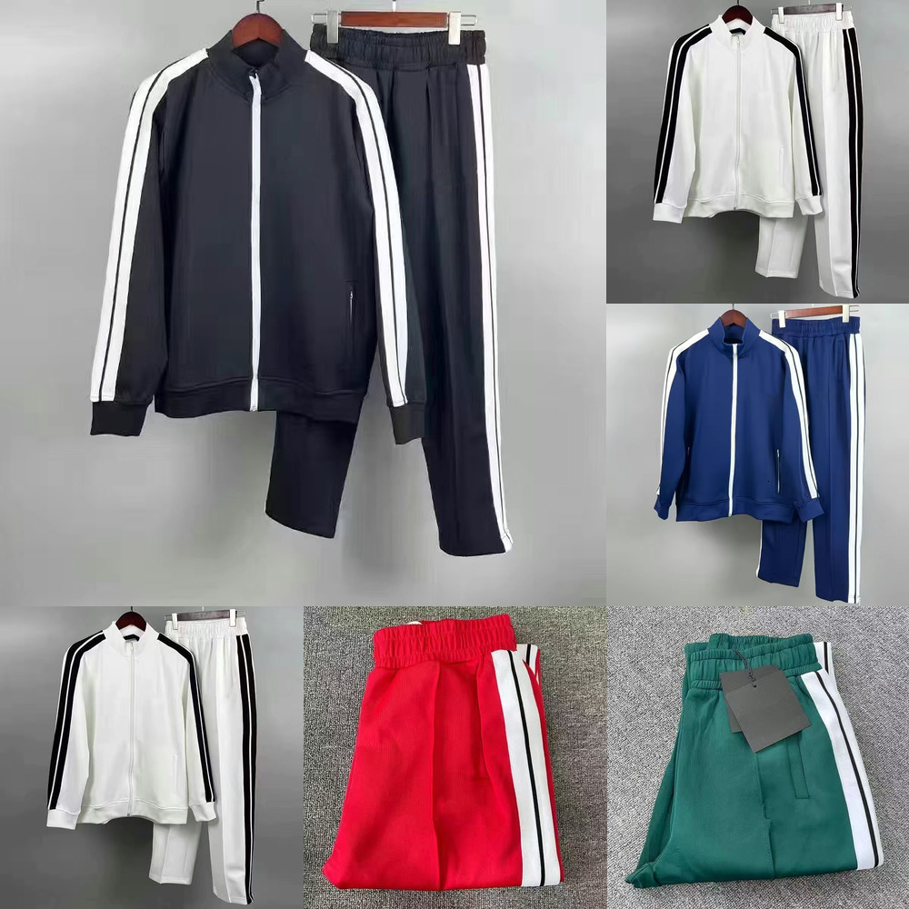 1:1 logo designer mens palm tracksui ange zipper jackets and sport pants tracksuit sets woman tracksuits jogger leisure trousers track suits pant 47