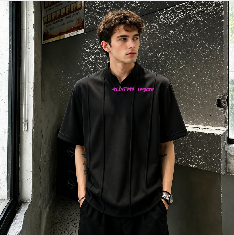 LP polo Classic Men's Polos Top Quality T-Shirts Short Sleeved Summer Cotton Embroidery Luxury T New Designer Polo Shirt High Street Tee Asia s