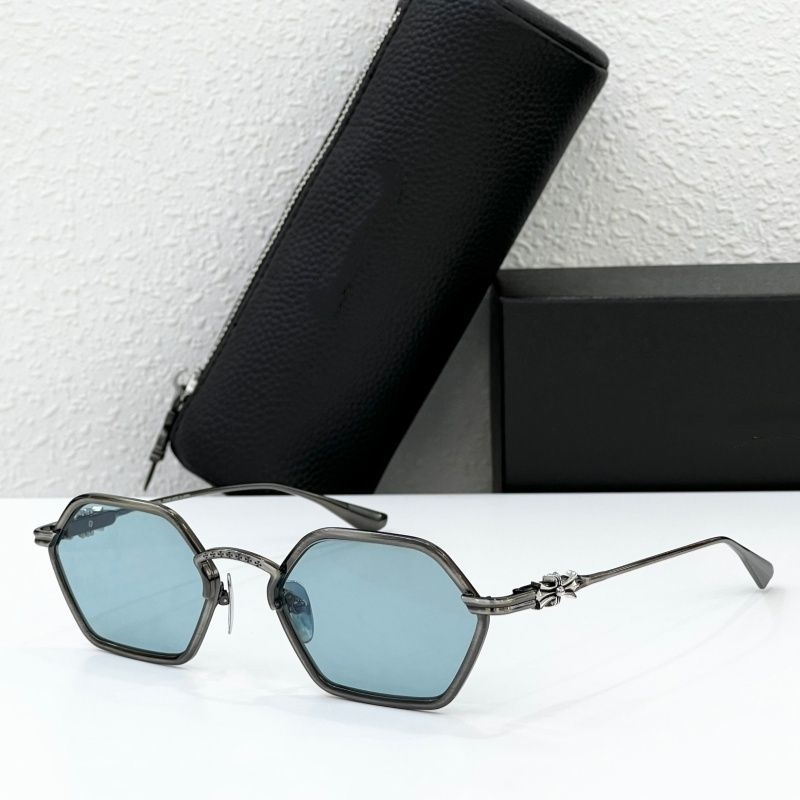 New CHRO~ DATASS Eyewear Designer Sunglasses Top Quality Luxury Brand Fashion Classic UV400 Polygons Metal Frame for Men Women With Original Box and
