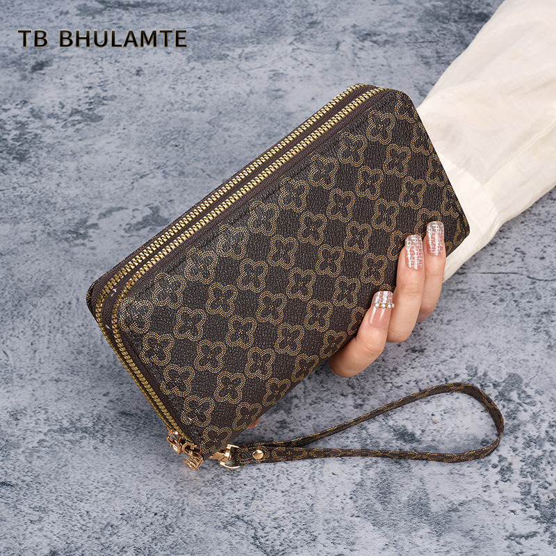 TB BHULAMTE Hot-Selling Women's Long 2025 New Fashion Double-Layer Zipper Large Capacity Wallet For Women