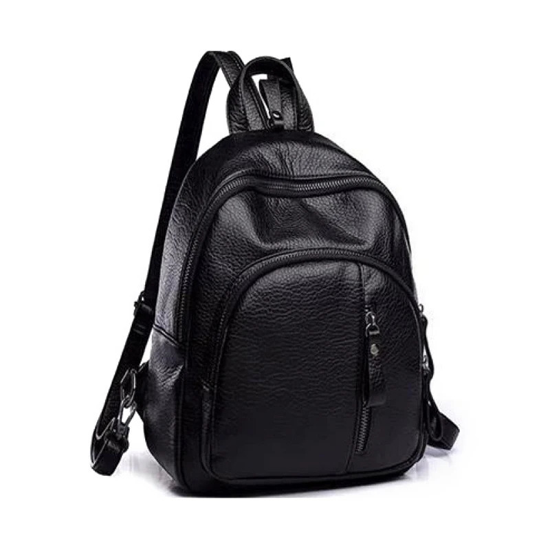 AntiTHEFT Soft PU Leather Backpack Women Vintage Shoulder Bag Ladies Mini Travel Backpack School Bags GiRLs 260624