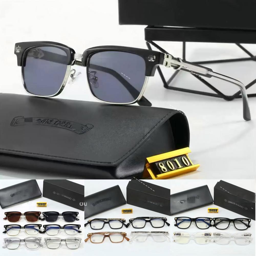 Chrome Sunglasses Cross Sunglasses Luxury Designer Glasses Sunglasses For Women glasses Frames Men Fashion Plate Eyeglass 2273/8010