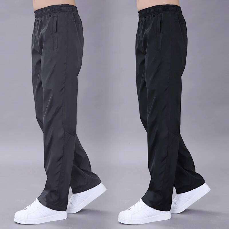 Men's Sweatpant Quick Dry Breathable Pants Spring Sports Trouser Elastic Waist Straight Wide Joggers Running Tracksuit Men W260624