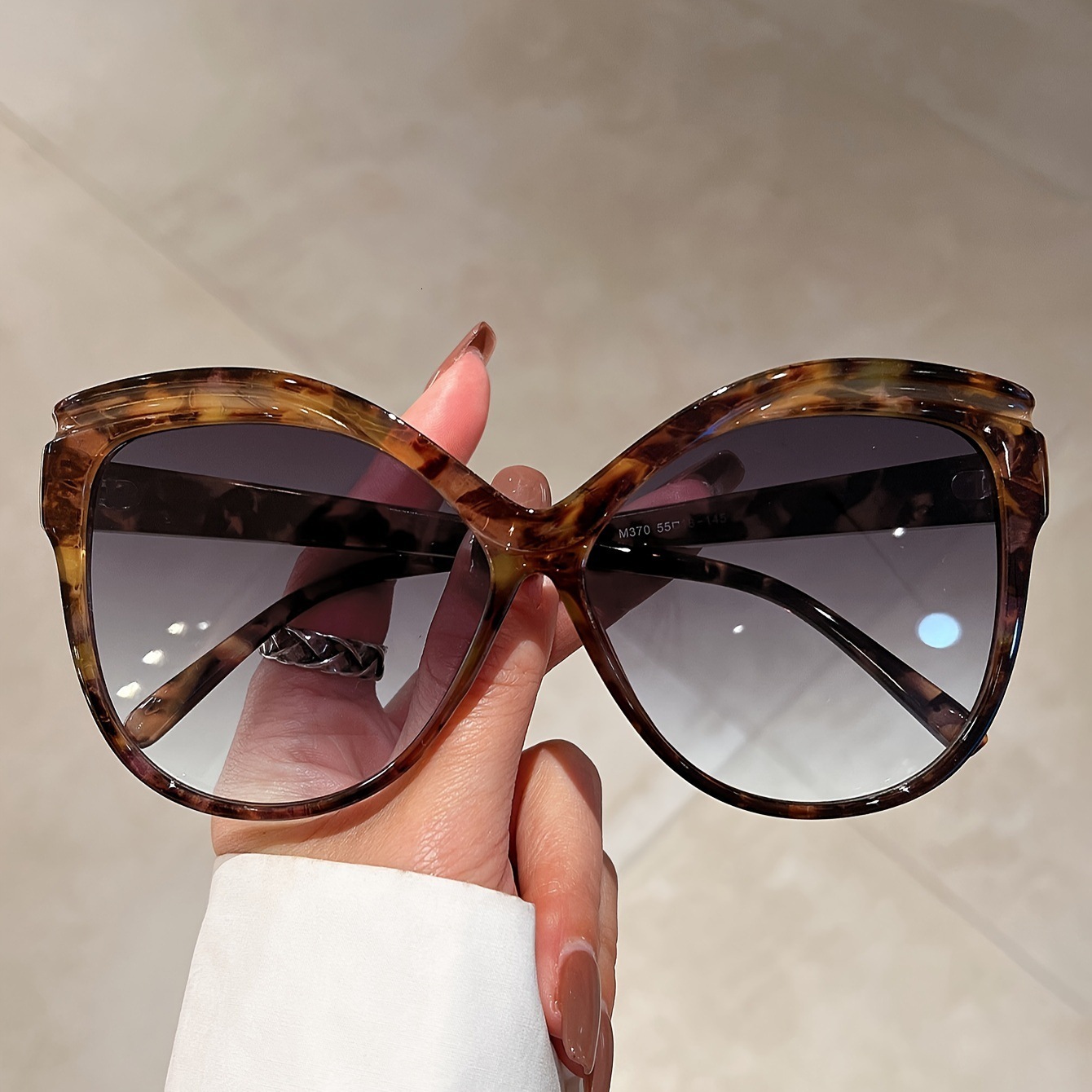 New Fashion Oval Large-Frame For Men Designer Women, Style, High-End, Face-Slimming, UV Protection Sunglasses