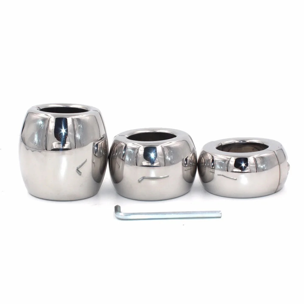 Metal Scrotum Pendant Ball Stretchers Cock ring Testis Sex toy Penis Restraint Bondage Male Chastity 260624