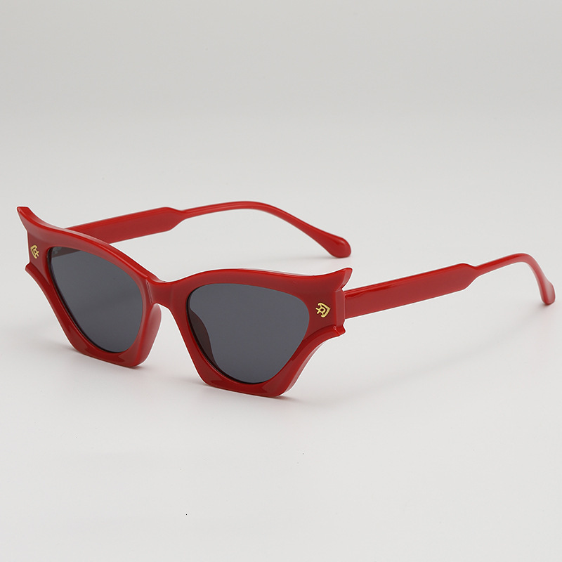 Luxury Premium Fashion Sunglasses 2025 New Fashion Cat Eye Women, Summer Tea-Colored For Men, Unique European And American Uv-Protective Sunglasses