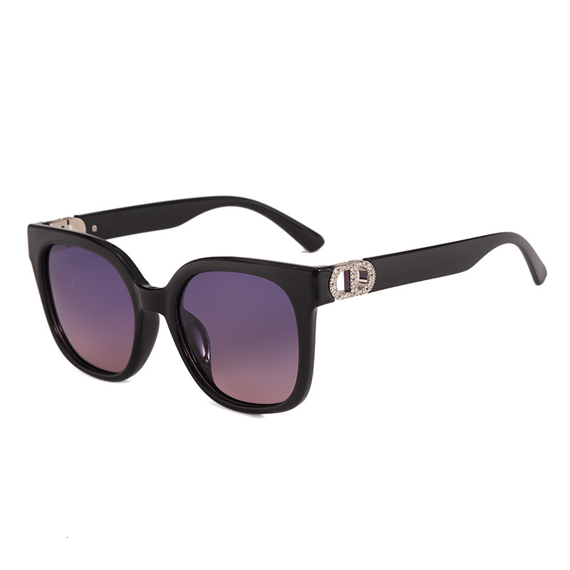Luxury Premium Fashion Sunglasses Large-Frame Black Polarized Women, High-End 2026 New Model, UV Protection, Specifically For Driving, Tr90 Sunglass