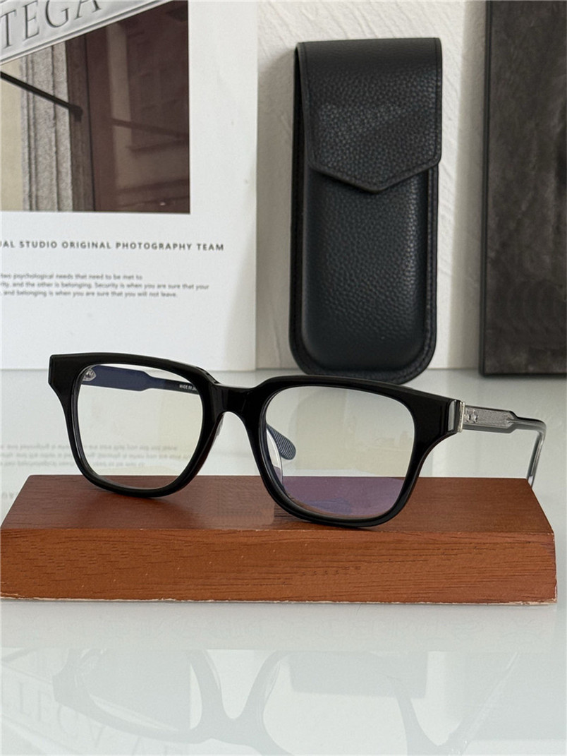 New fashion design square optical eyewear AMBIDIXTROUS acetate plank frame retro shape simple and popular style versatile glasses transparent lenses