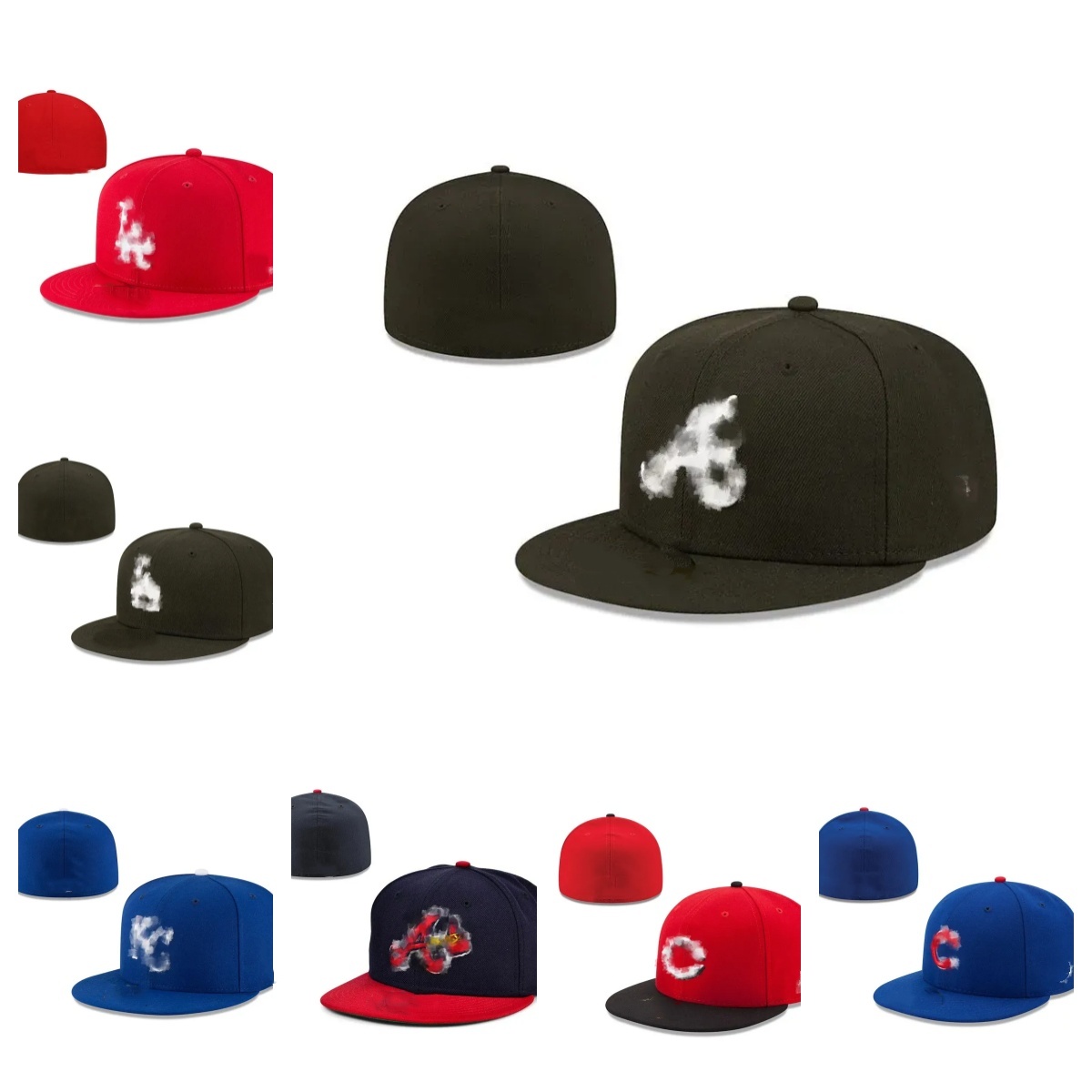 designer Fitted hats Snapback classical hat basketball Caps All Team man woman Outdoor Sport Embroidery Cotton flat Closed sun cap mix color high qu