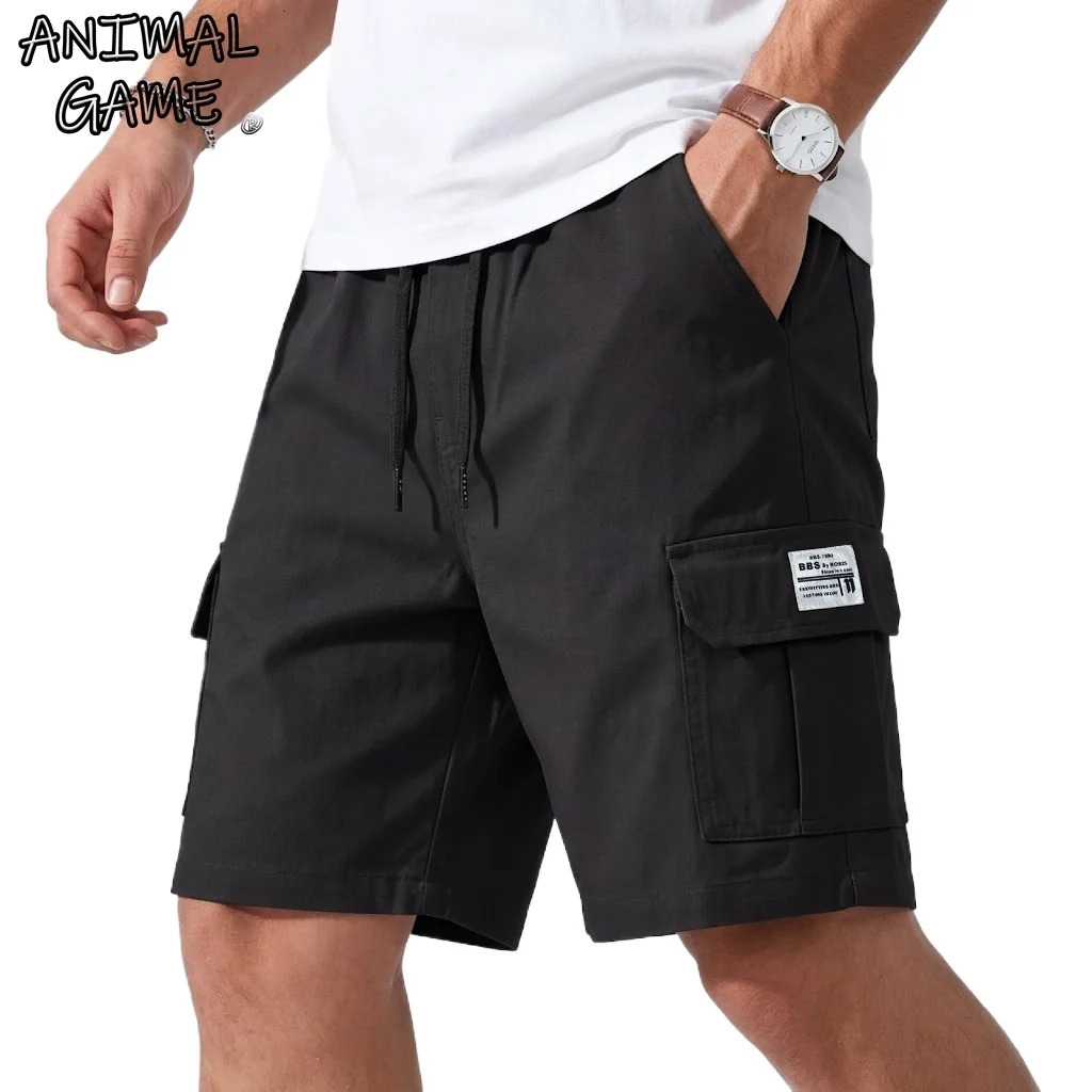 Summer Casual Bermuda Short Pants Sportwear Cargo Knee Pants Jogging Gym Man Multi-Pocket Short Work Pants Tactical Shorts Men 260624
