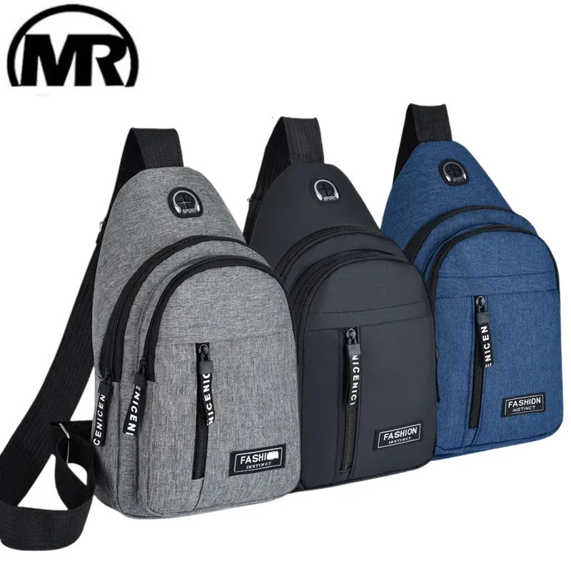 2025 Multifunctional Chest Bag Mens Fashion Trend Oxford Cloth Shoulder Bag Korean Style Casual Waterproof Messenger Bag260623