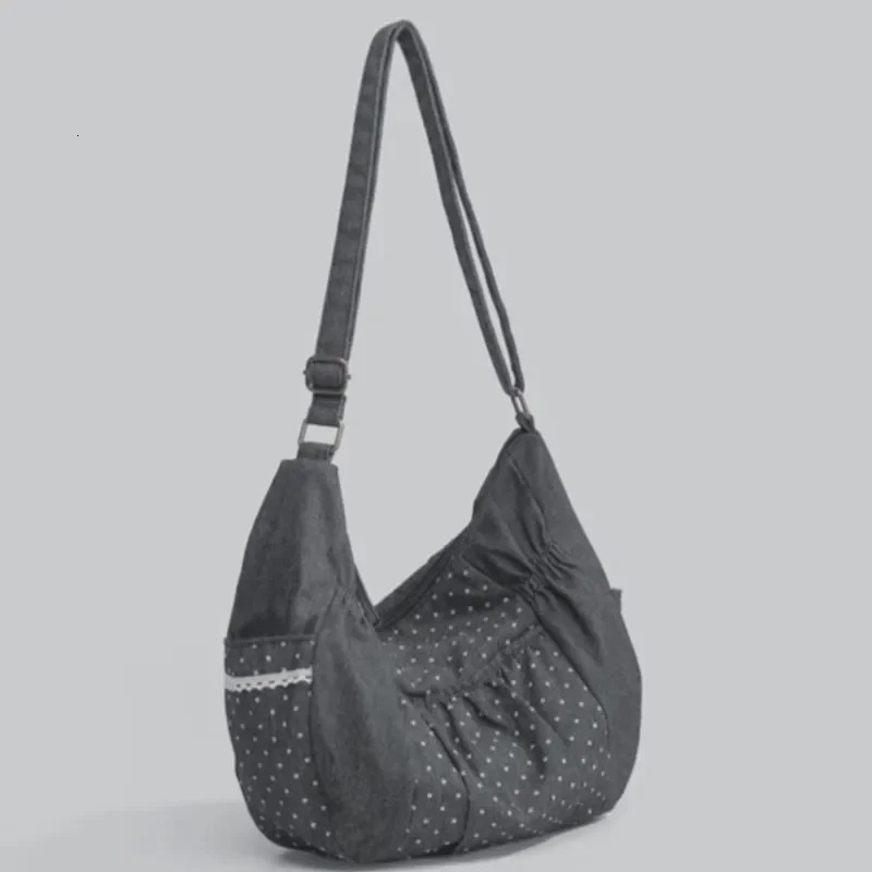 Polka Dot Bags for Woman Shoulder Canvas Bag Tote Bolsosmujer Crossbody Sac Femme Japan Korean Style Bolsas Casual Lazy Bolsa 260624