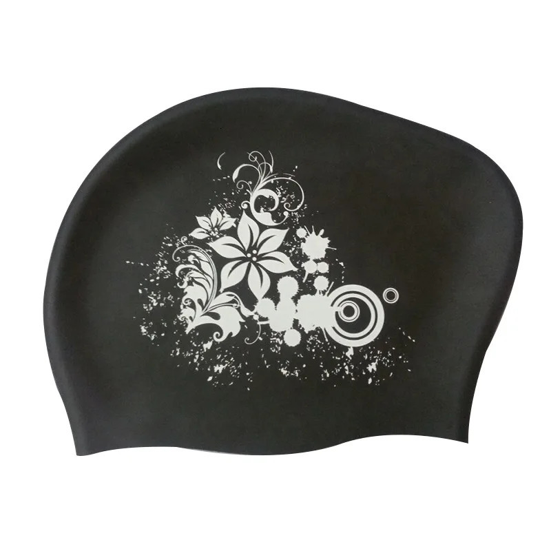 Elastic Swimming Cap Ear Protection Enlarged Silicone Swimming Hat Waterproof Professional Safe Swimming Hat 260624BJ