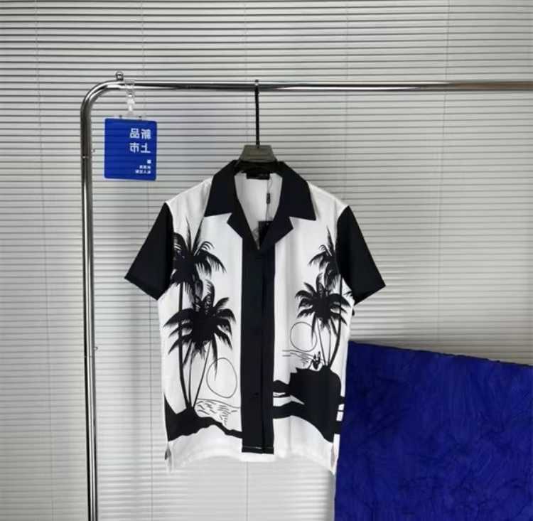 Shirt Designer Mens Button Up Shirts print bowling shirt Hawaii Floral Casual Shirts Men Slim Fit Short Slve Dress Hawaiian t-shirt M-3XL RQREW4 L26