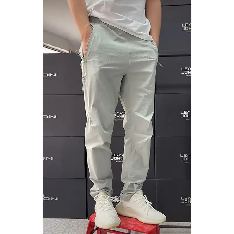 2026 Summer Style Ice Silk Cooling Casual Outdoor Sports Mens Hiking Pants 260618