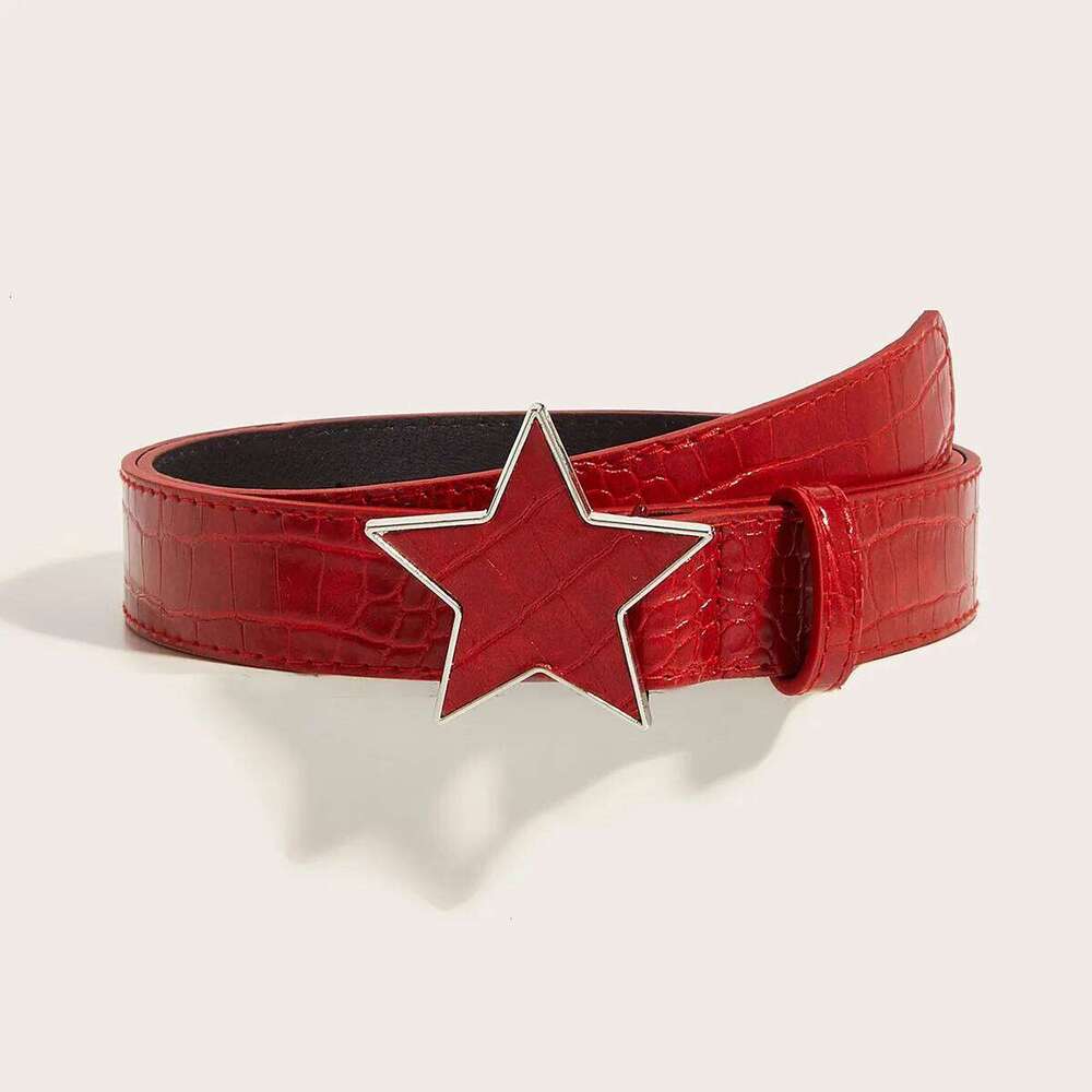 New Arrival Fashionable Trendy Unique Studded Women's - Korean-Style High-End Youth Belt Punk Snap-Button Casual Belts 26Y0624