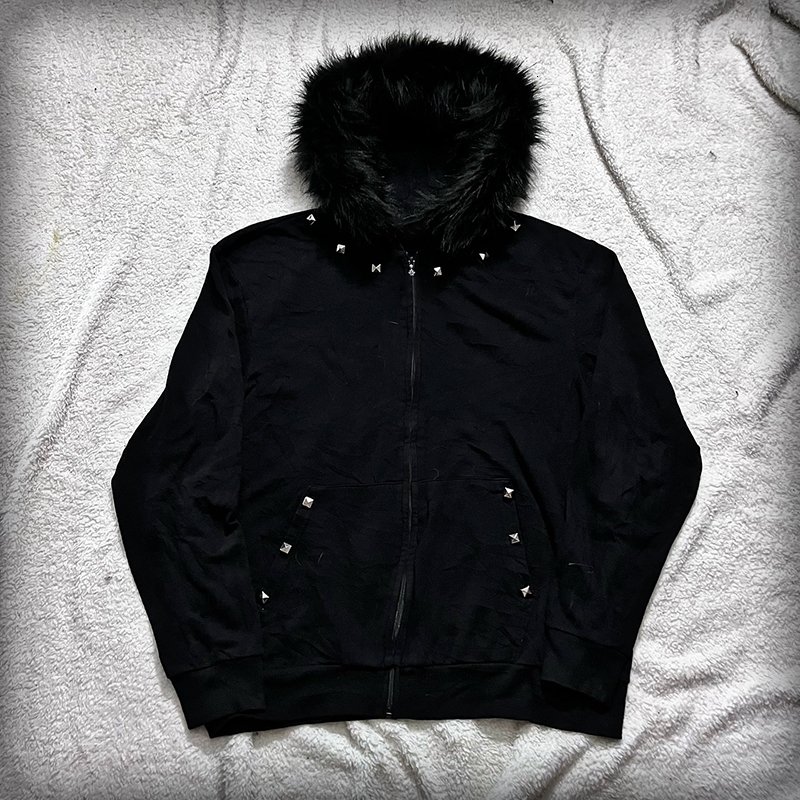 American Vintage manica lunga stampa cerniera Top retrò Y2k punk maglietta moda europea streetwear primavera anni 2000 gotico y260617