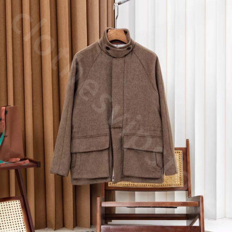 Quite Luxury Real Wool Cashmere Jacket Coat Men Spring and Autumn New Designer Jacket Highend Brand US Size Outdoor Jackets L1289