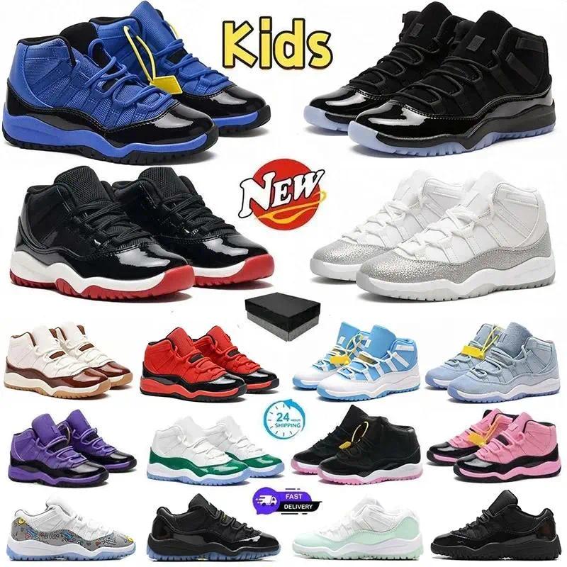 Brand Designer Designer Low 11s Children Basketball Kids Shoes Baby Cherry Bred Cool Grey Concord Unc Win Like For Toddler Sneakers Fashion Tennis S
