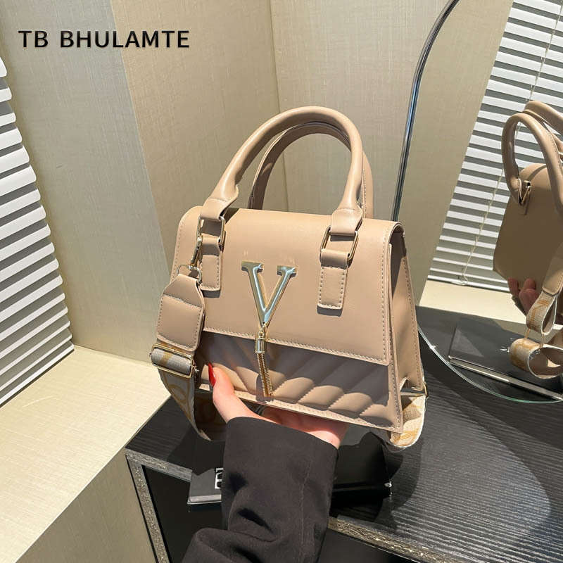 TB BHULAMTE Vintage Solid Color Fashion Tassel Embroidered Handbag 2025 Summer Korean Style Trendy Casual Single Shoulder Crossbody Bag