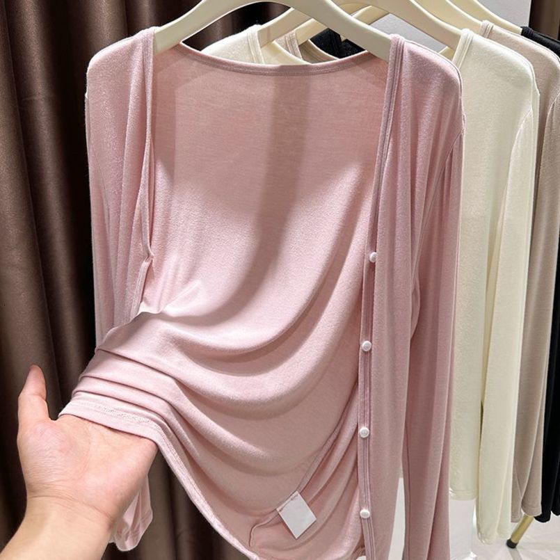 Womens Summer Shawl Sun Protection Clothes Spring Autumn Matching Skirts Camisoles Vneck Cardigans Thin Jackets 260623