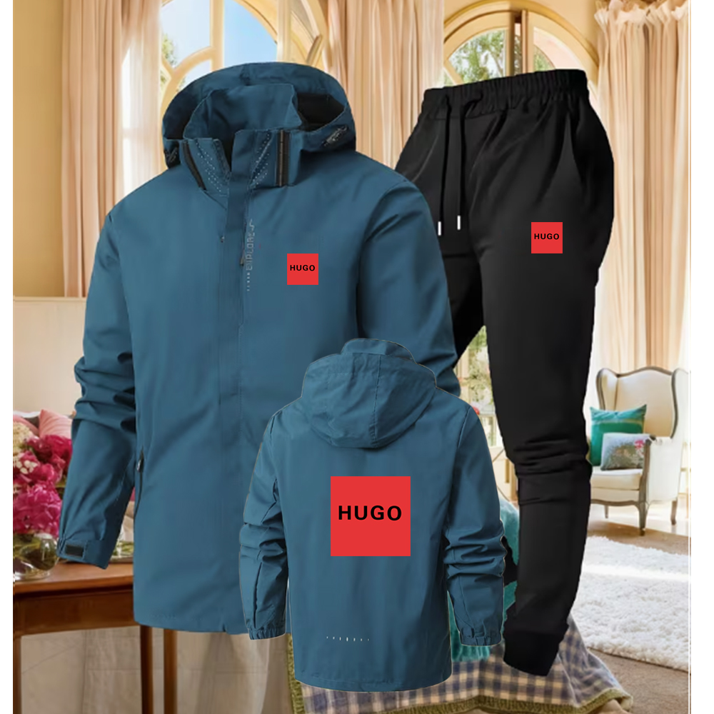 Set Sportswear Mens Tracksuit Sporting Clothing Two Pieces Long Slve Jacket Pants Casual Mens Track Suit sets M-XXXL
