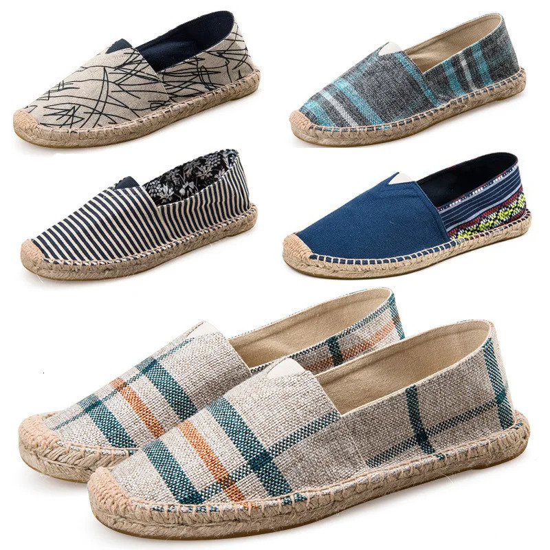 Autumn Linen Men Canvas Shoes Loafers Summer Breathable Mens Casual Shoes Slip-On Old Beijing Cloth Shoes Male Flats 260623