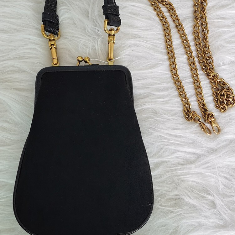 Western Homebody Same Style Saturn Embroidery Velvet Phone Large Clip Crossbody Handheld Chain Versatile Bag Handbag Shoulder Bag Fashion Crossbody