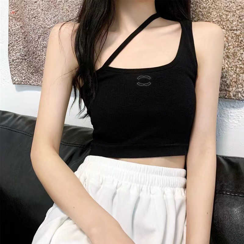 Women's T-Shirt Designer Women backless camisole underwear with built-in chest pads anti-exposure breathable outerwear top OD4O