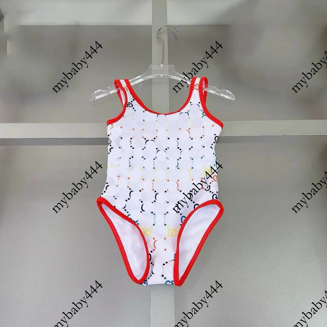 Carine ragazze estive marca costume intero bikini lettera stampata G bambini costumi da bagno per bambini costumi da bagno per bambina costumi da ba
