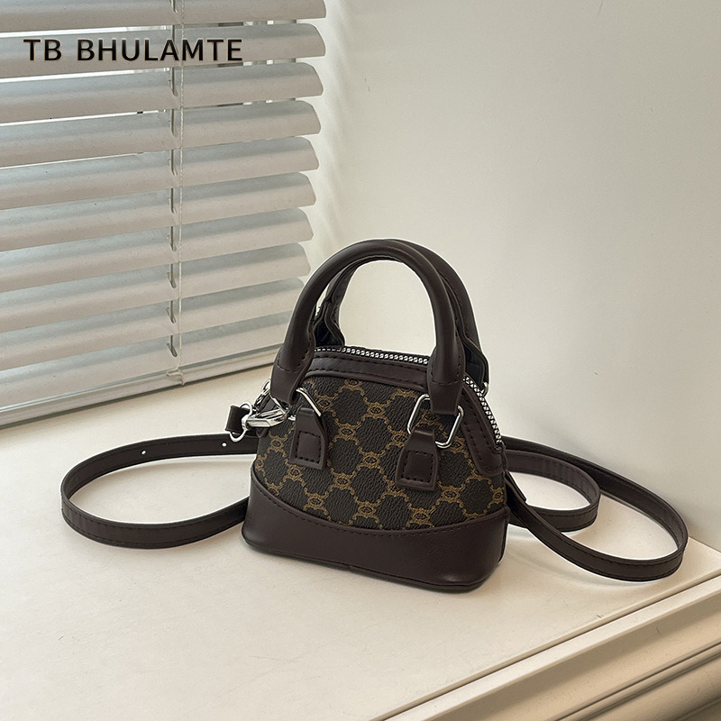 TB BHULAMTE Korean-Style Vintage Handbag 2025 Summer New Trendy Casual Shell Shoulder Stylish Crossbody Bag