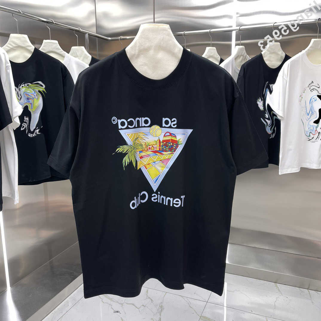 Designer 2026 Lettera stampata T-shirt T Felpa Moda High Strt Short Slves Summer Casual T-shirt Traspirante Uomo Donna Girocollo Ts Abiti per Wome l