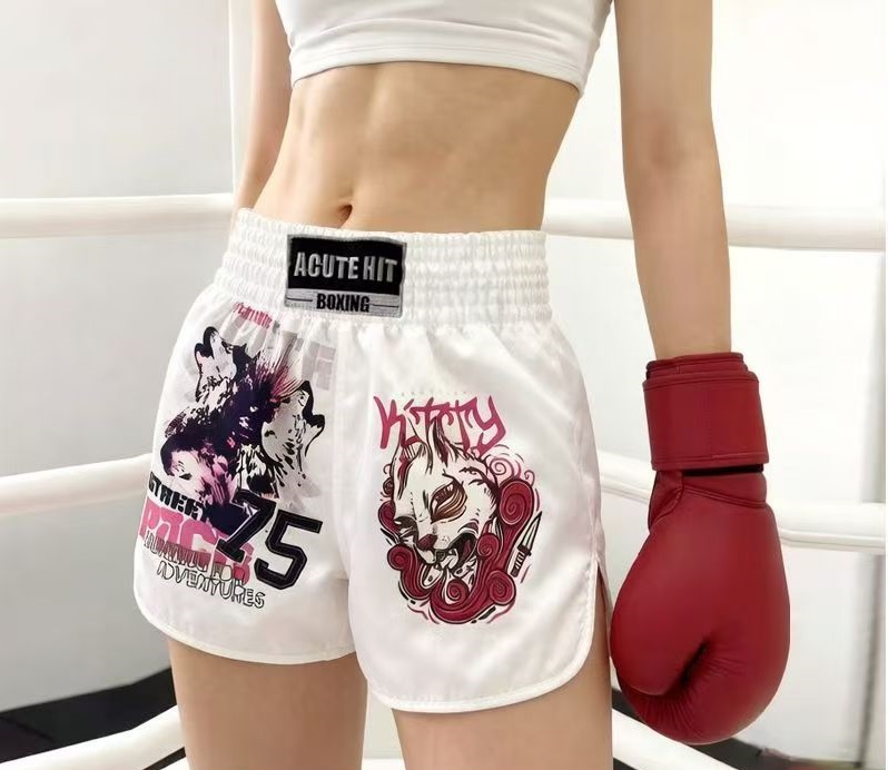 2026 Muay Thai Shorts Combat Fighting Exercise Workout Pants Quick-Drying Men and Women Boxing Shorts Professional Shorts