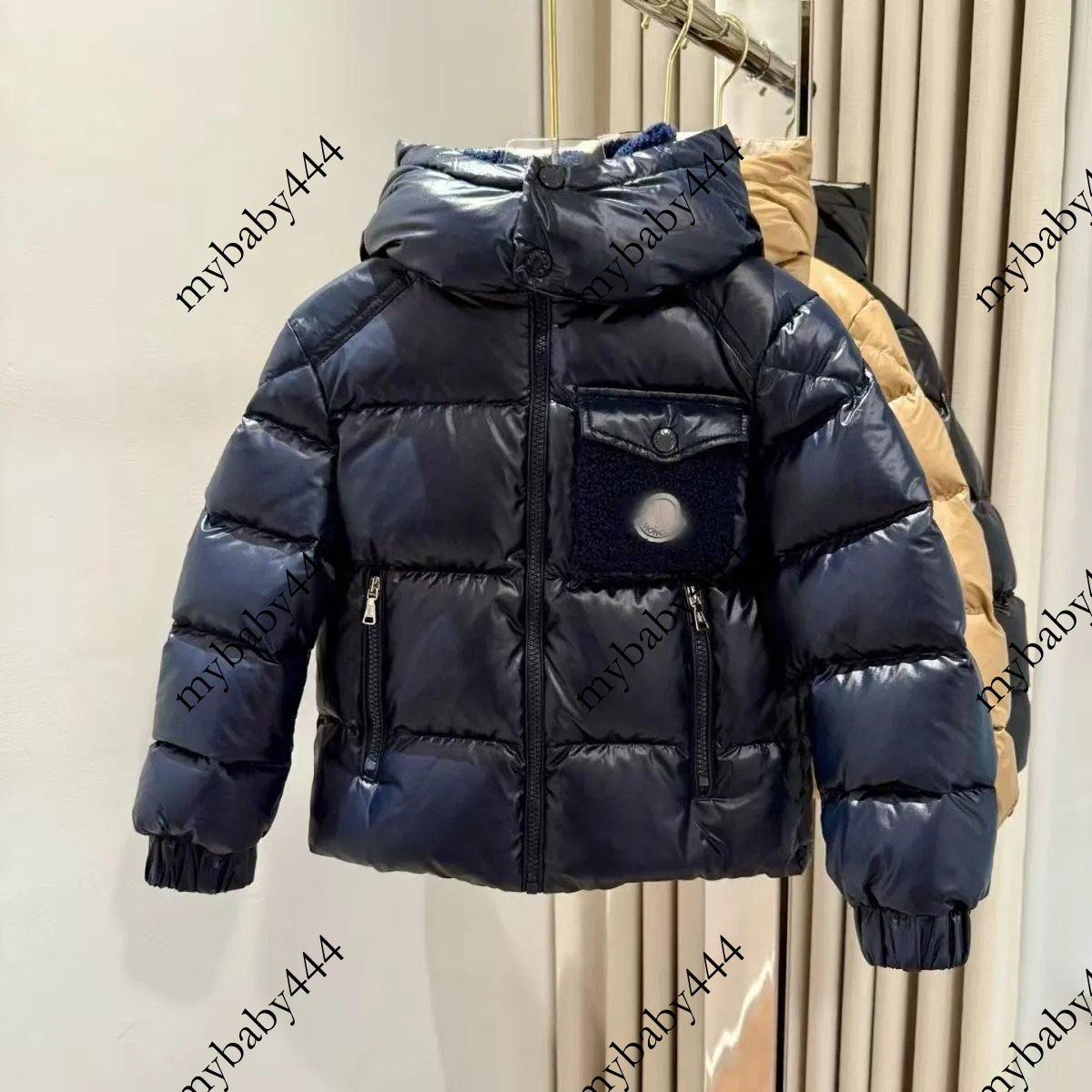 Kids M Designer Down Puffer Jacket Fashion Brand Toddler Jackets Baby Winter Coat Boy Girl Puffers Embroidery Thick Warm Coats Tops Outwear