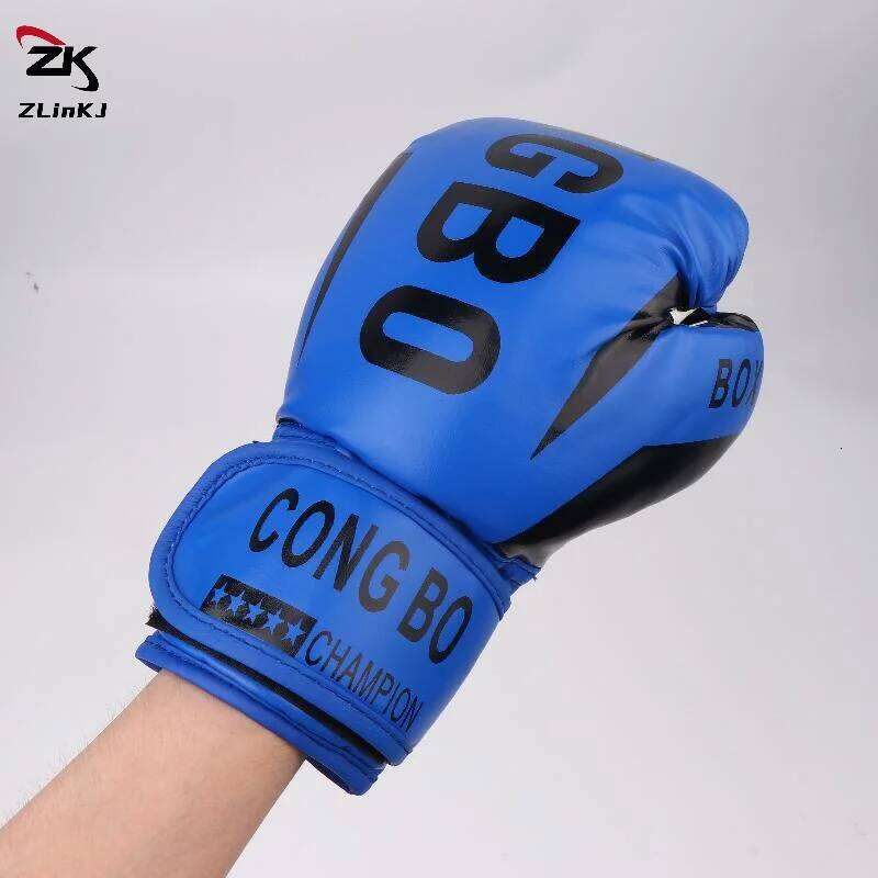 Professional 6oz Kids Boxing Sparring PU Leather Boys Breathable Muay Thai MMA Punching Karate Training Gloves W260624