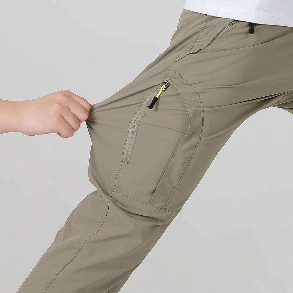 Four sided quick drying pants men's mountaineering outdoor pants, light and thin for women's summer elastic breathab W260624