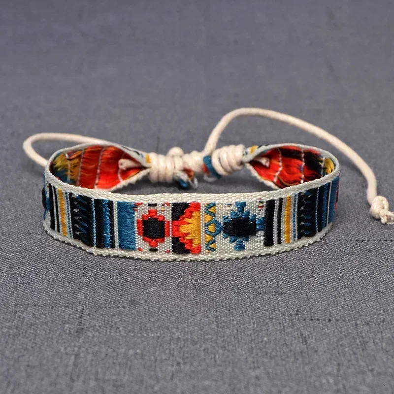Bohemia Style Weave Rope Friendship Bracelets For Woman Men Cotton Handmade Charm Bracelet Bangles Ethnic Jewelry Gifts260624